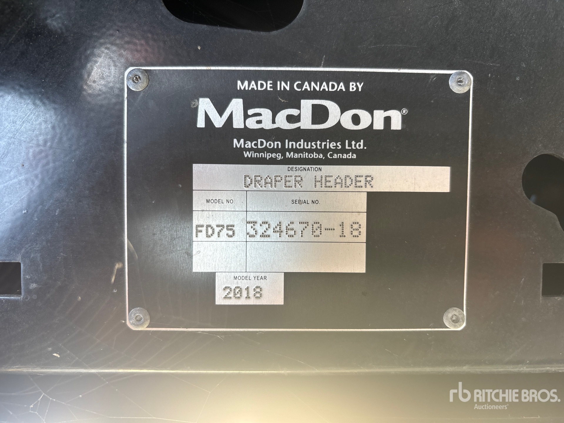 2018 Macdon FD75-S