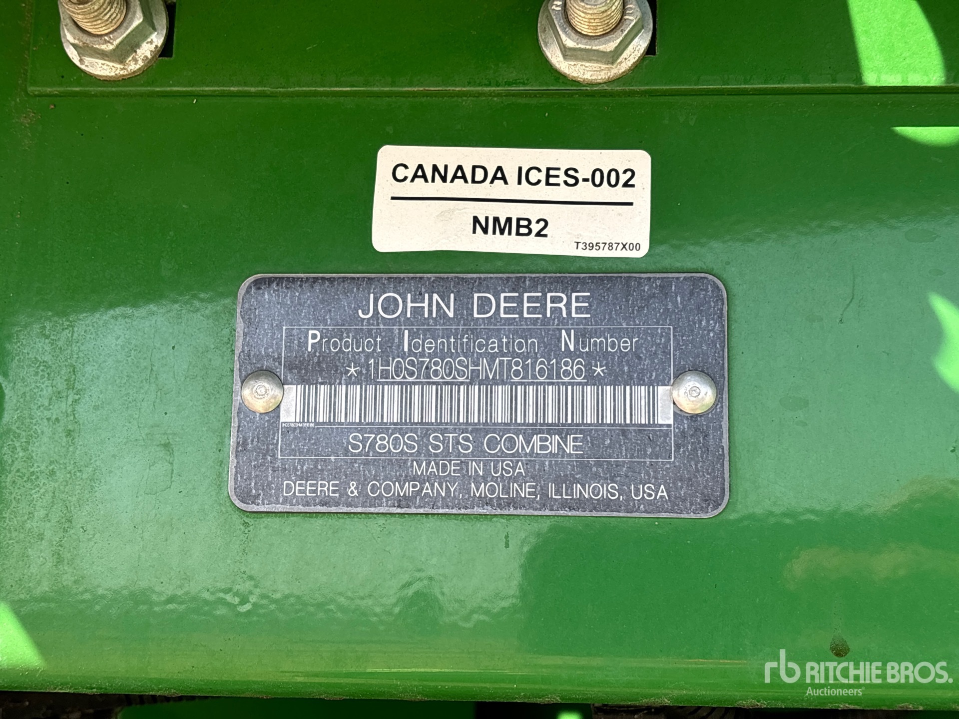 2021 John Deere S780
