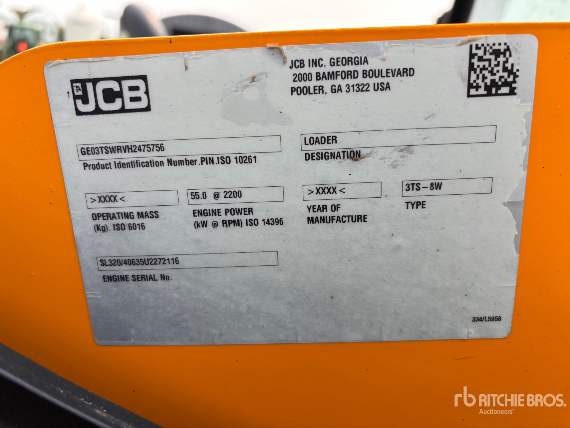 2017 JCB 3TS 8W TELESKID