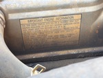 Engine with Emission Label