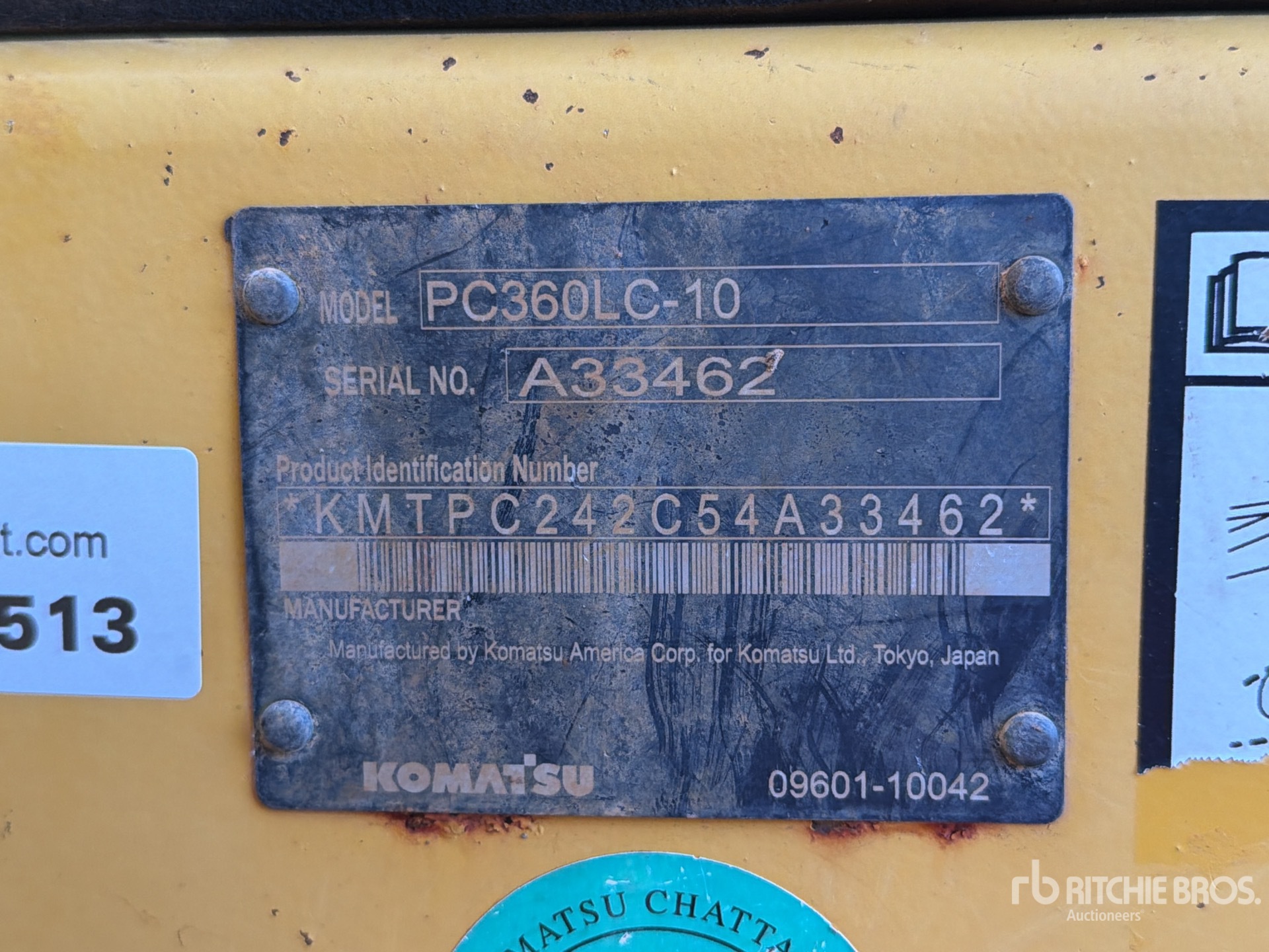 2014 Komatsu PC360LC-10