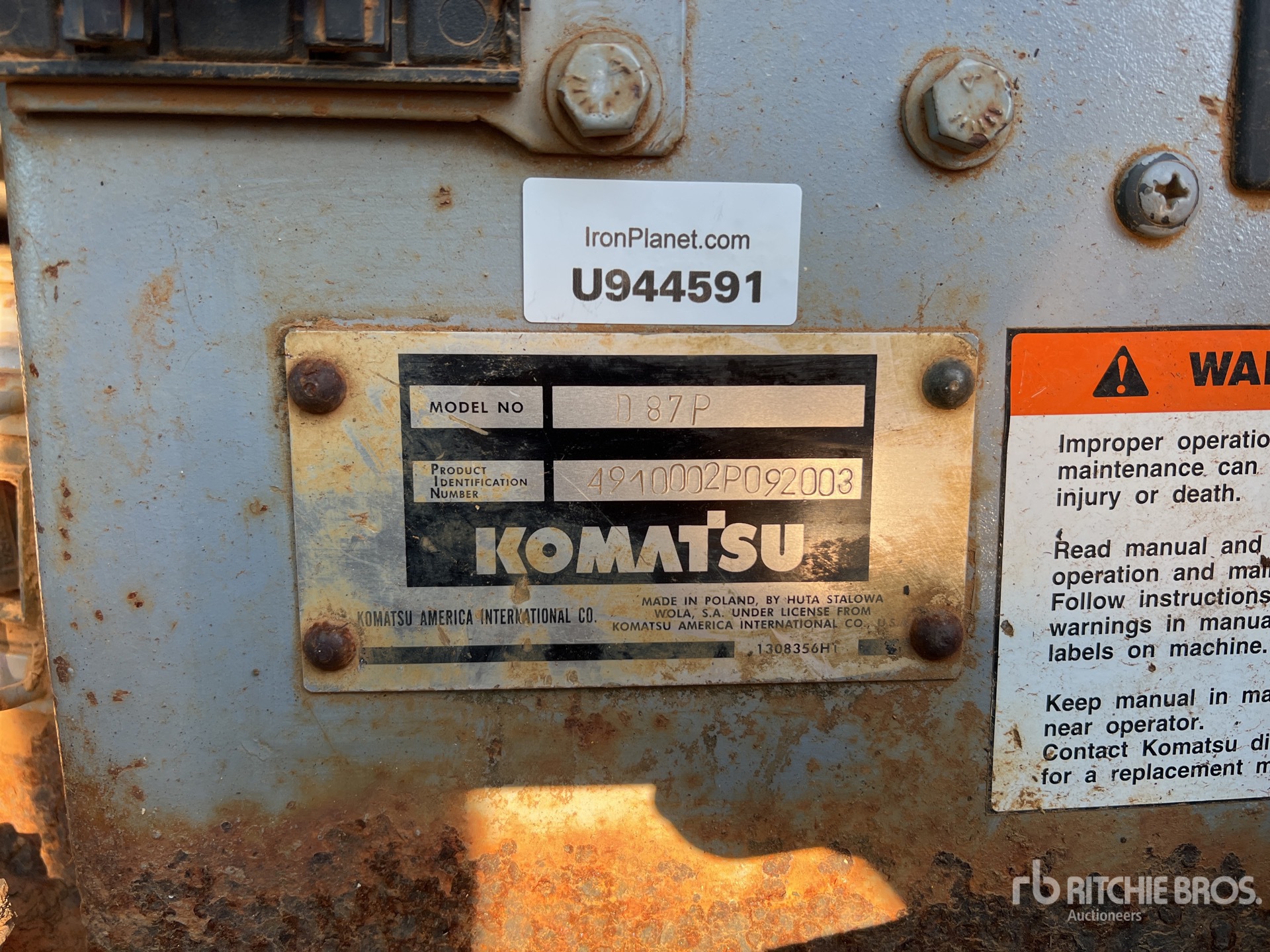 2002 Komatsu D87P