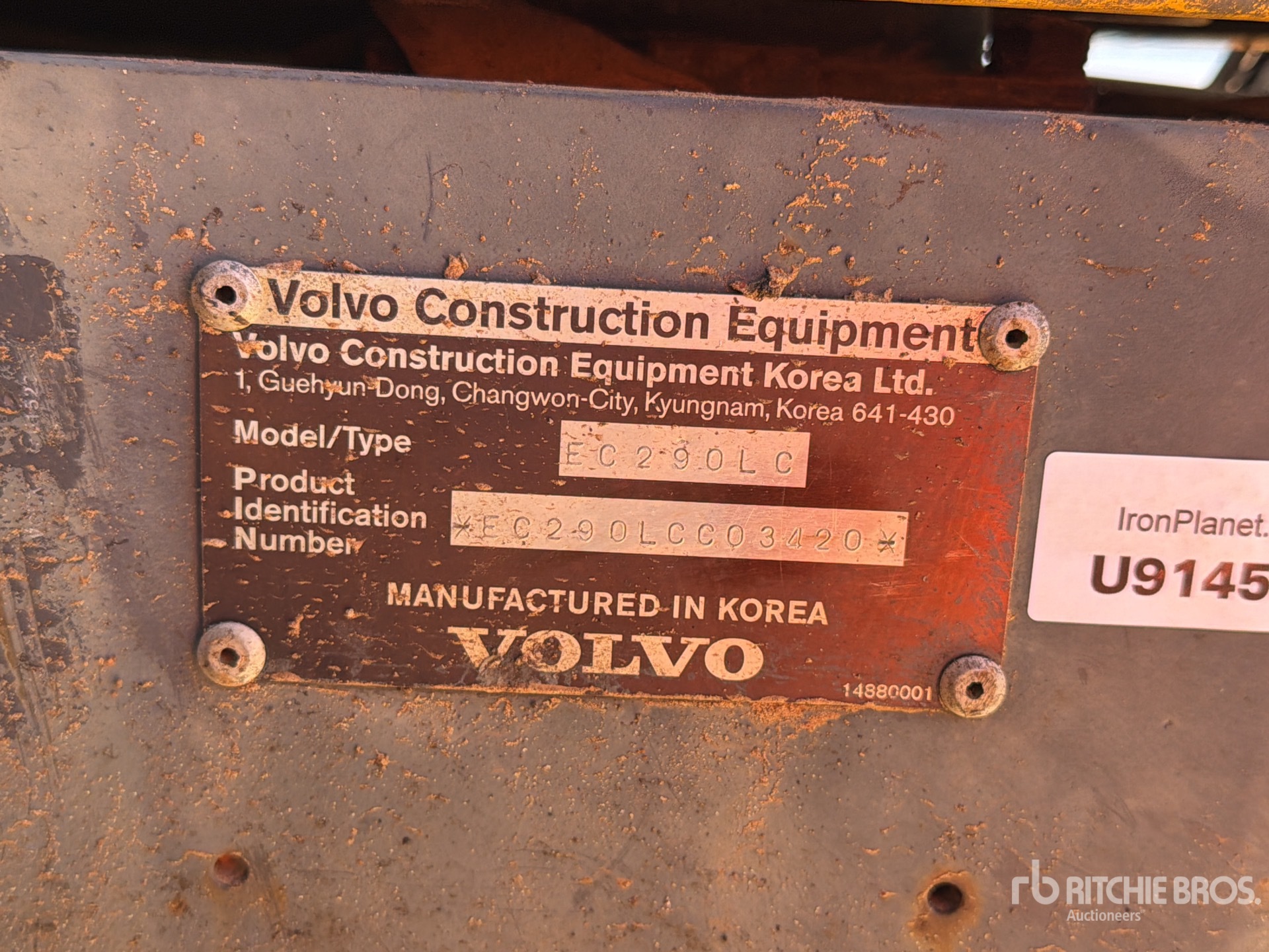 2000 Volvo EC290LC