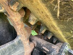 Undercarriage with Agarraderas de transmisión del cinturón de goma