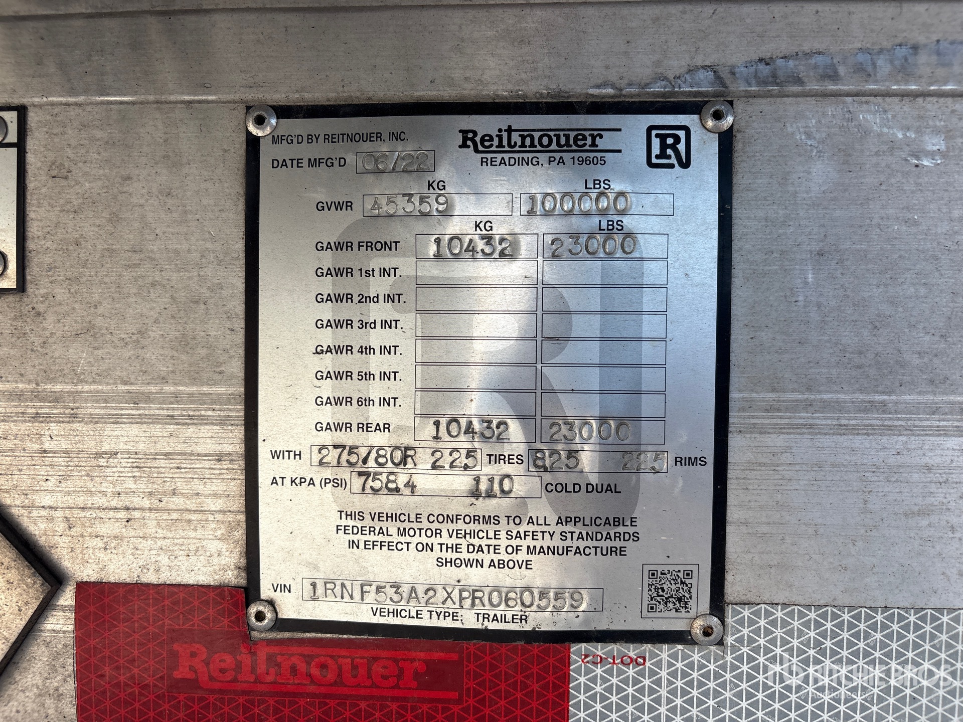 2023 Reitnouer 53 ft T/A