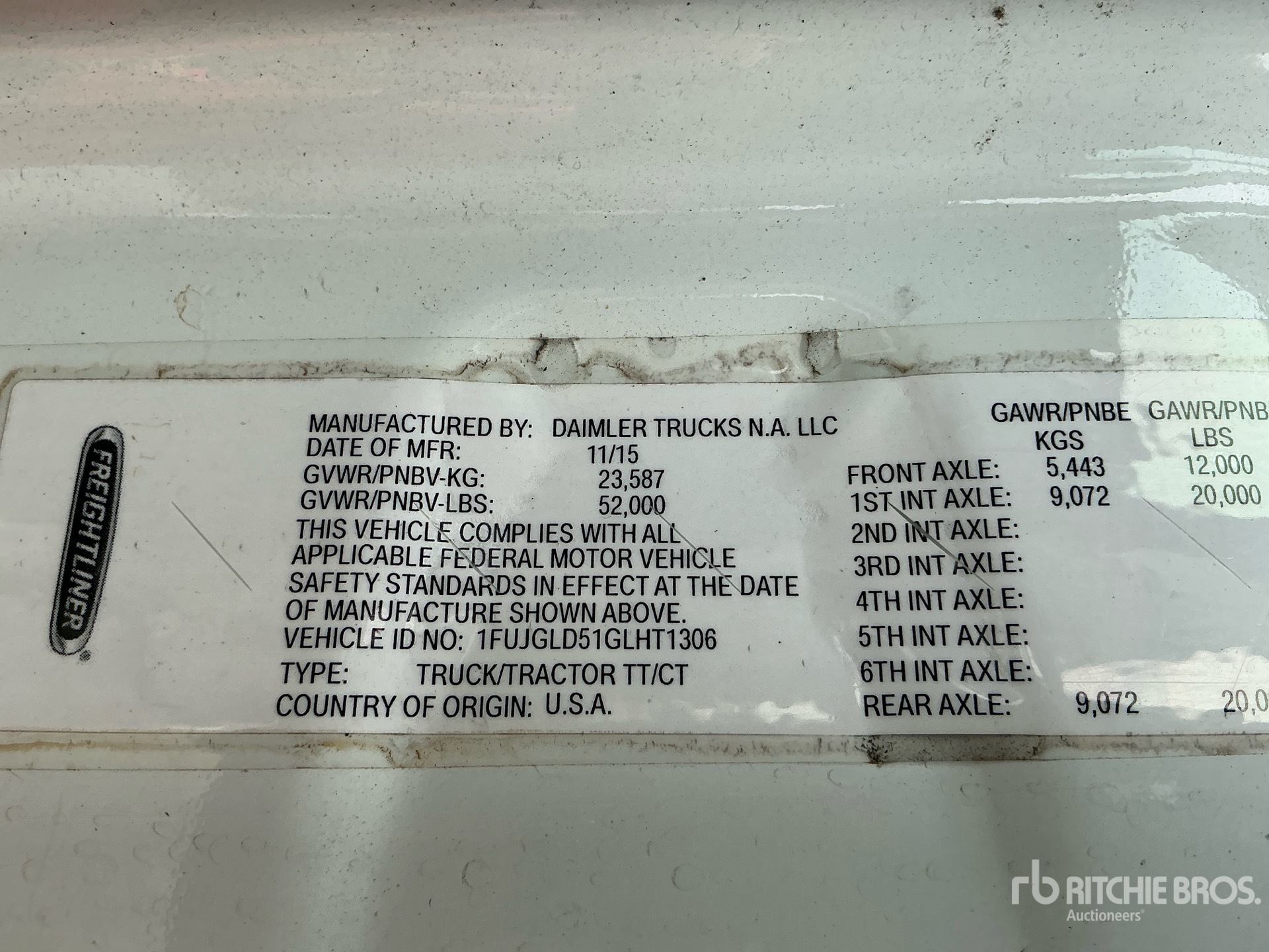 2016 Freightliner CASCADIA 125
