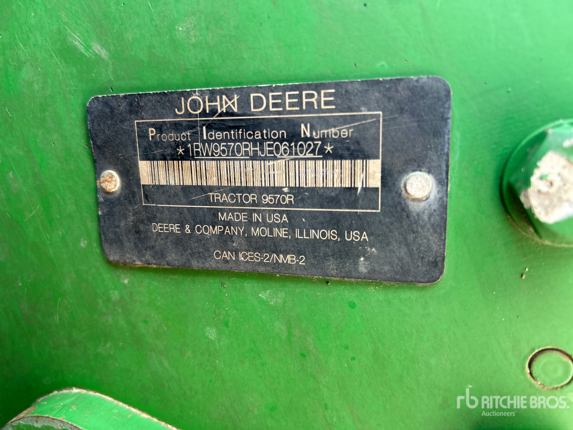 2018 John Deere 9570R SCRAPER S
