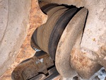 Undercarriage with Usura dei rulli di supporto