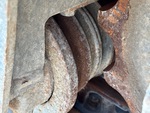 Undercarriage with Usura dei rulli di supporto