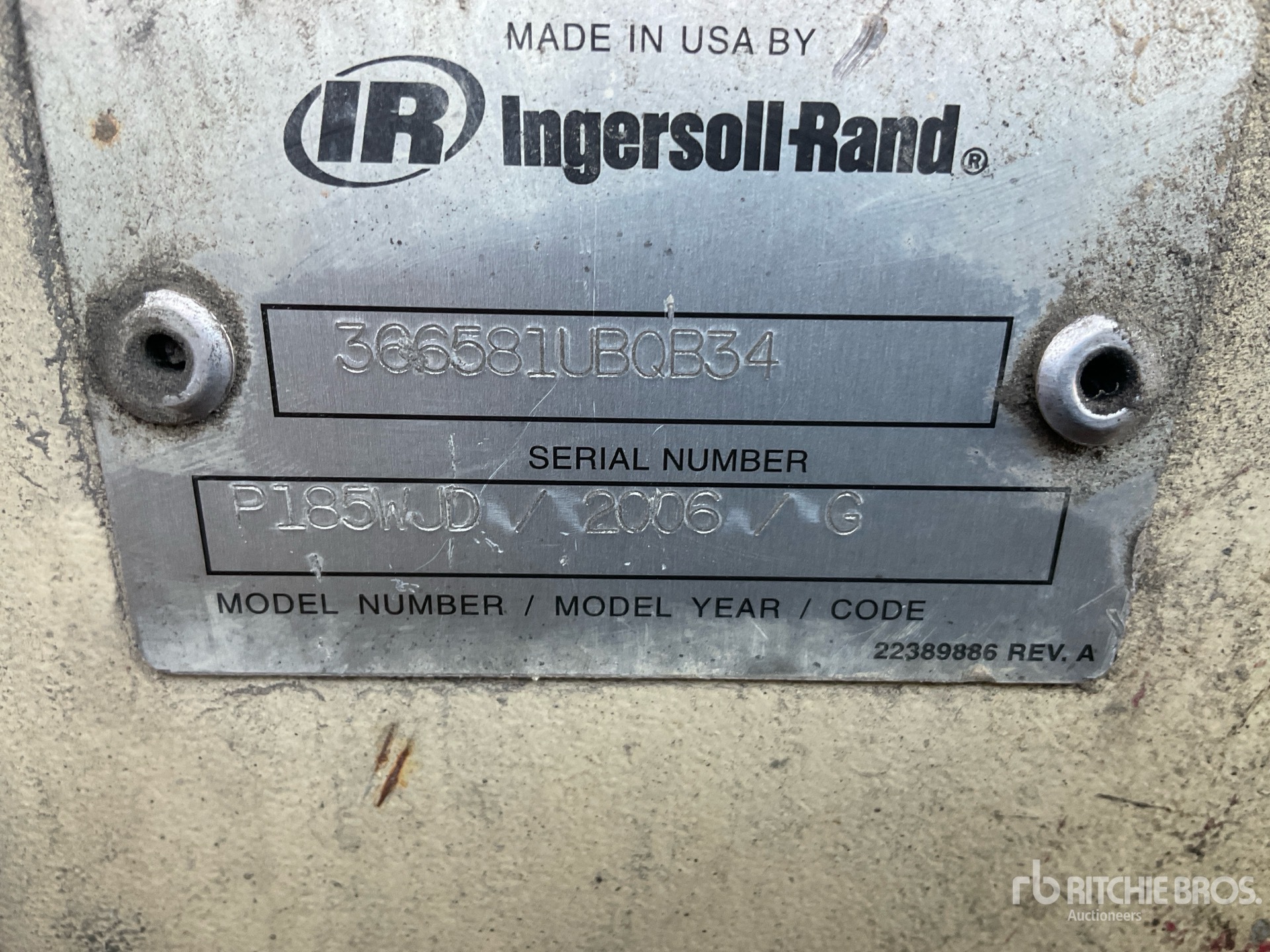 2006 Ingersoll Rand P1853WJD