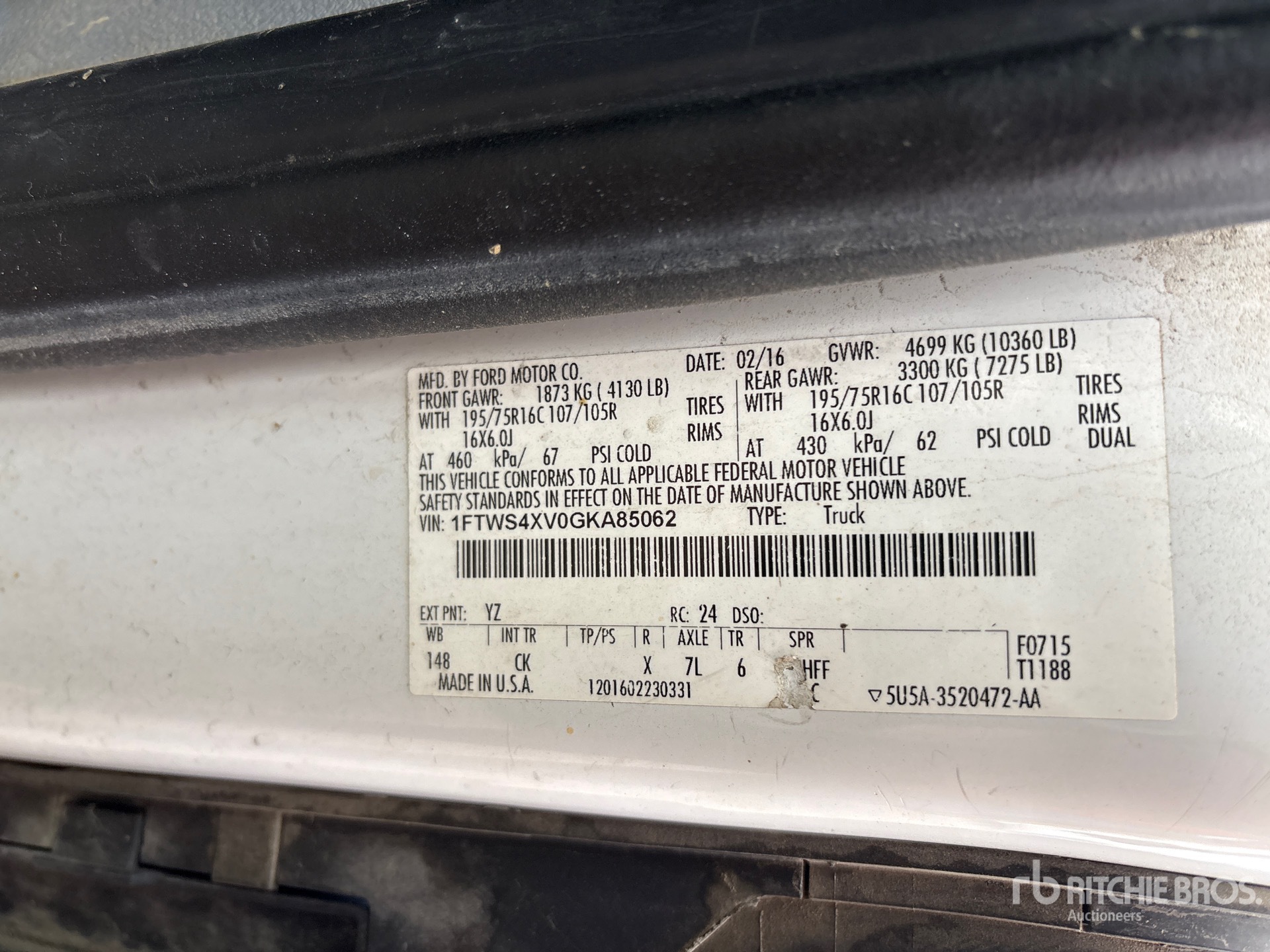 2016 Ford TRANSIT 350