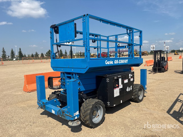 2018 Genie Gs-3369rt 4x4 Dual Fuel Scissor Lift