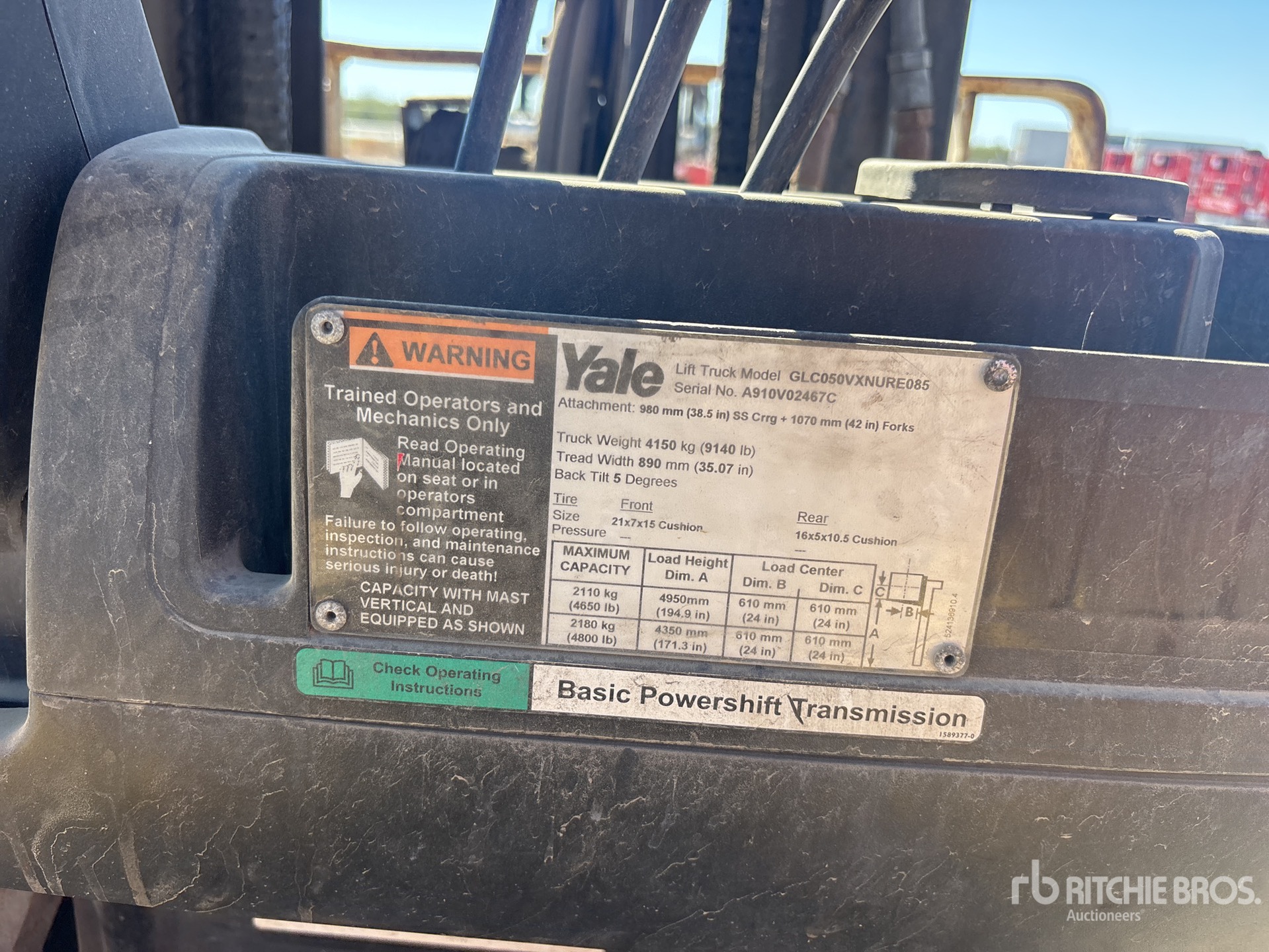 2005 Yale 4800 LB CUSHION TIRE