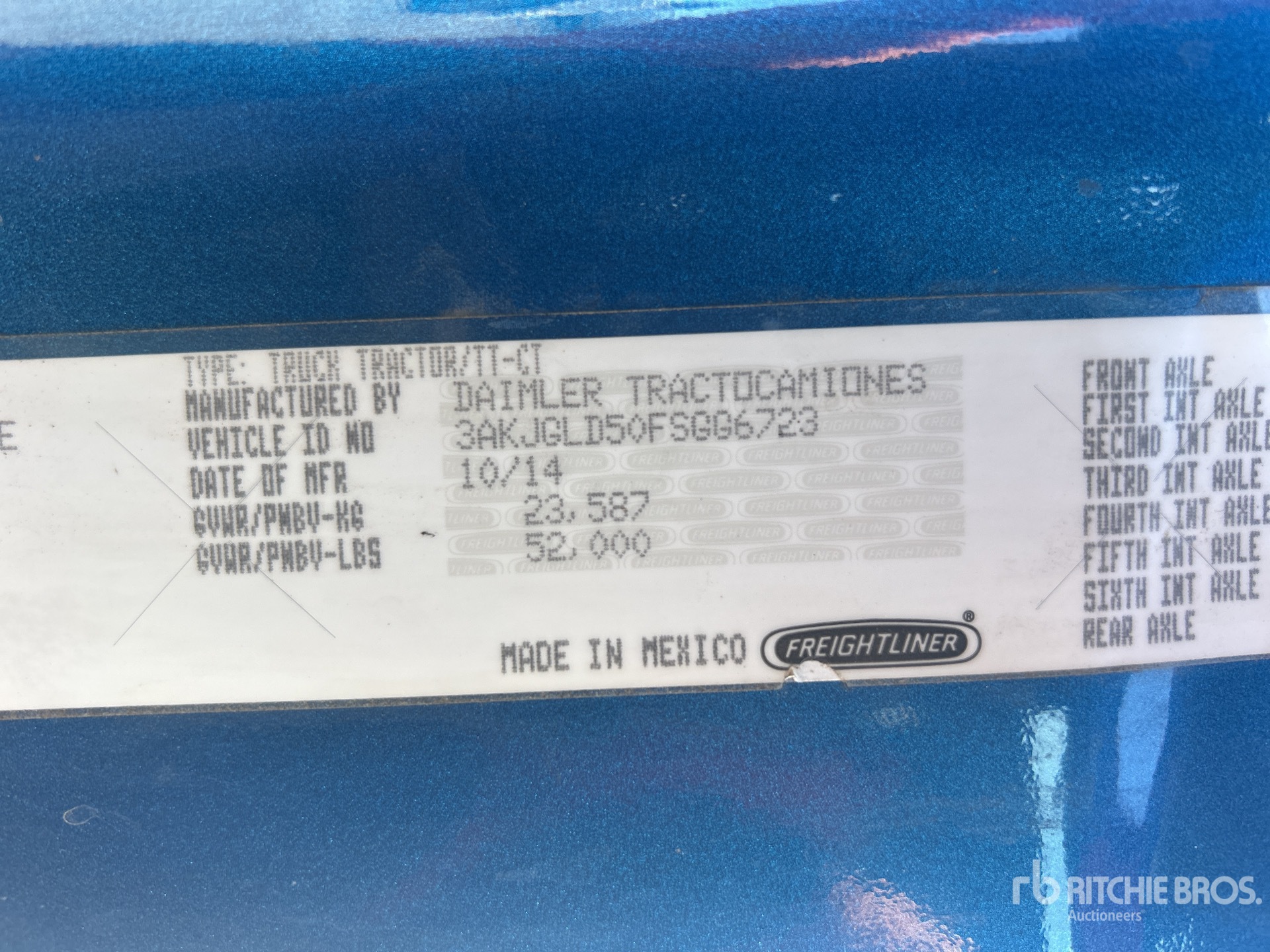 2015 Freightliner CASCADIA 125