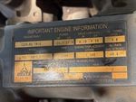 Engine with Emission Label