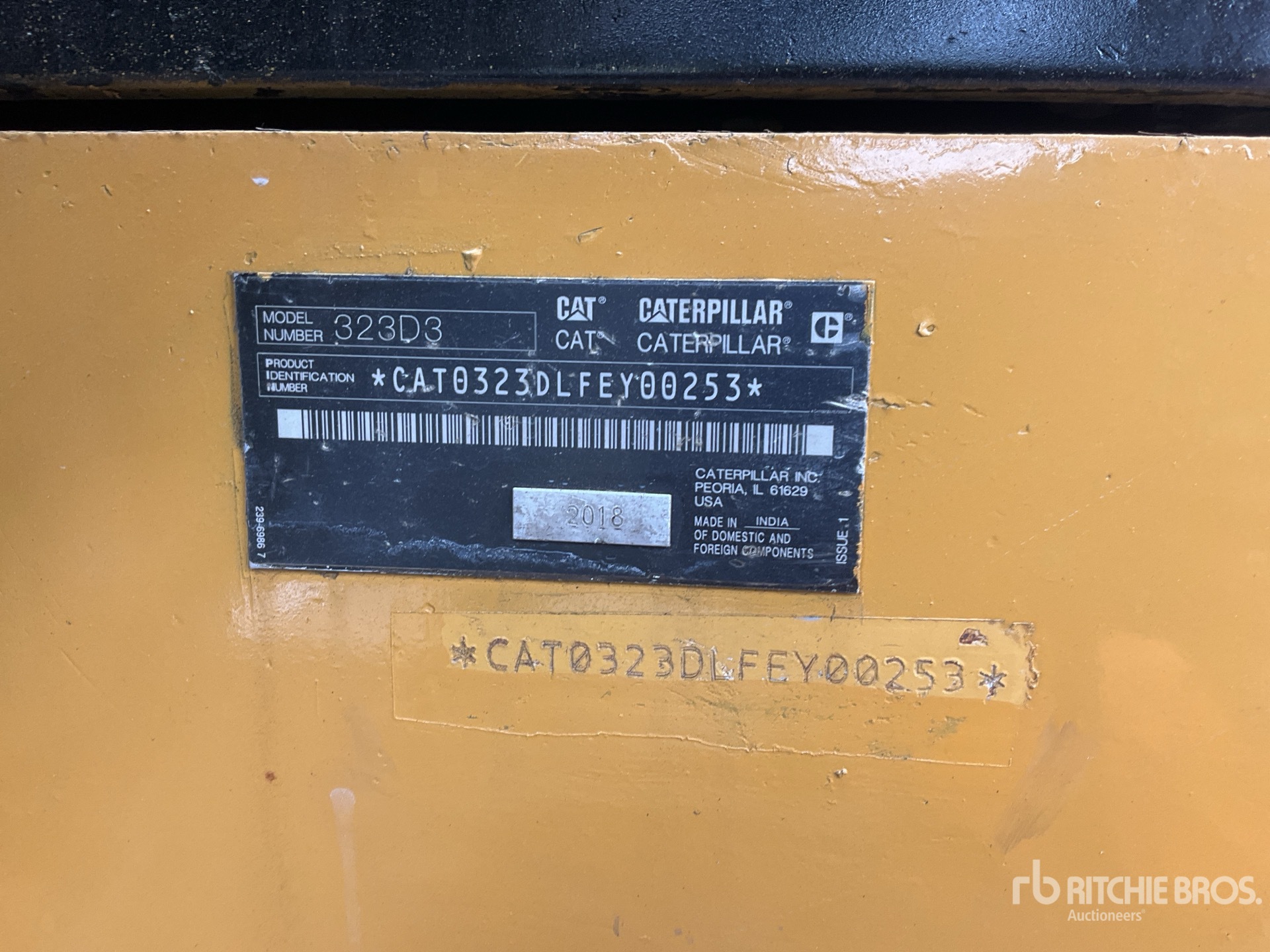 2018 Caterpillar 323D3