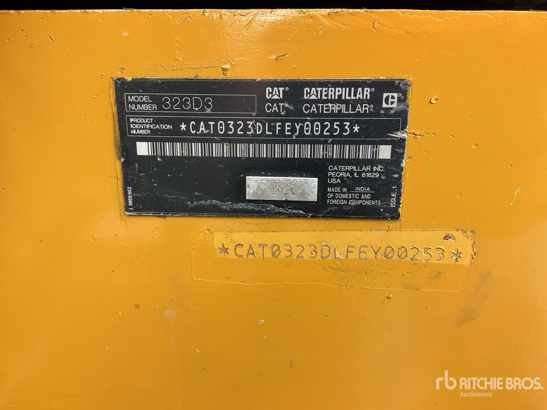 2018 Caterpillar 323D3