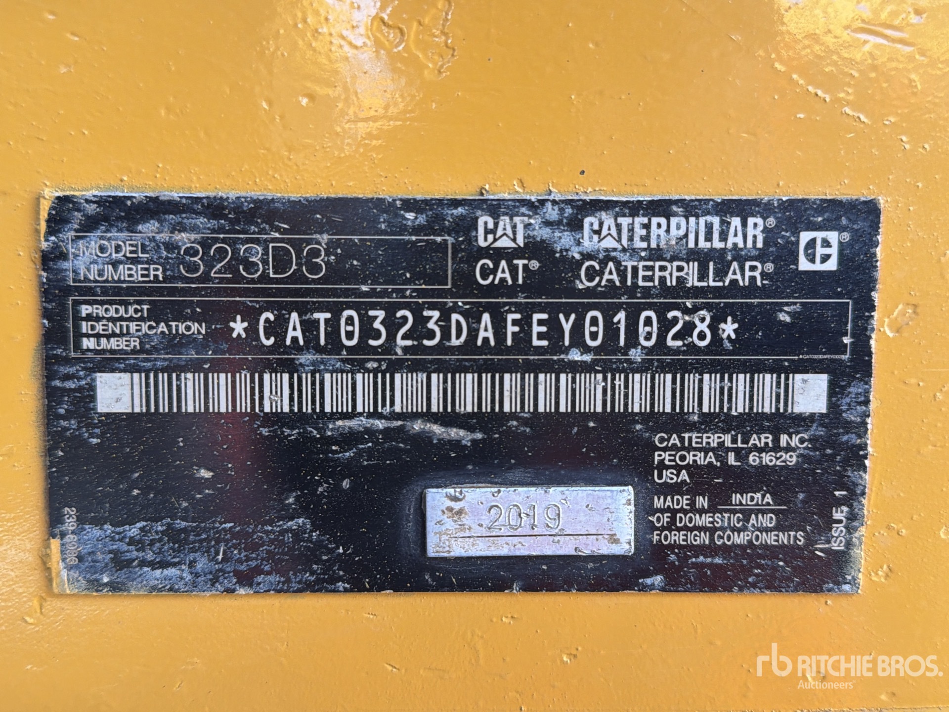 2019 Caterpillar 323D3