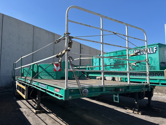 2018 Barker 7.4 m Tri/A B-Double Lead Flatbed Trailer