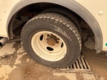 Underbody with Right Rear Drive Tires