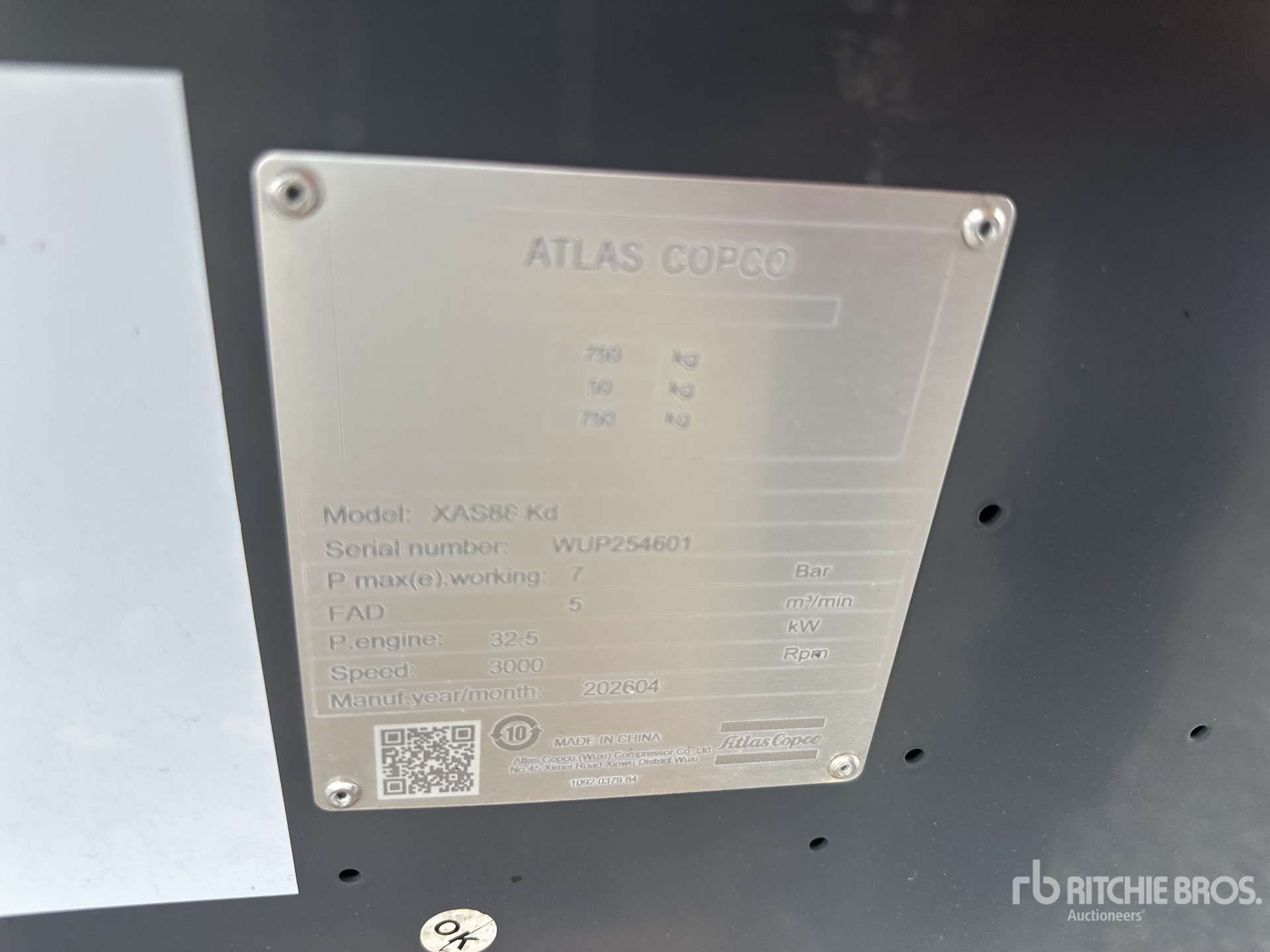 2026 Atlas Copco XAS88