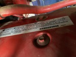 Engine with Emission Label
