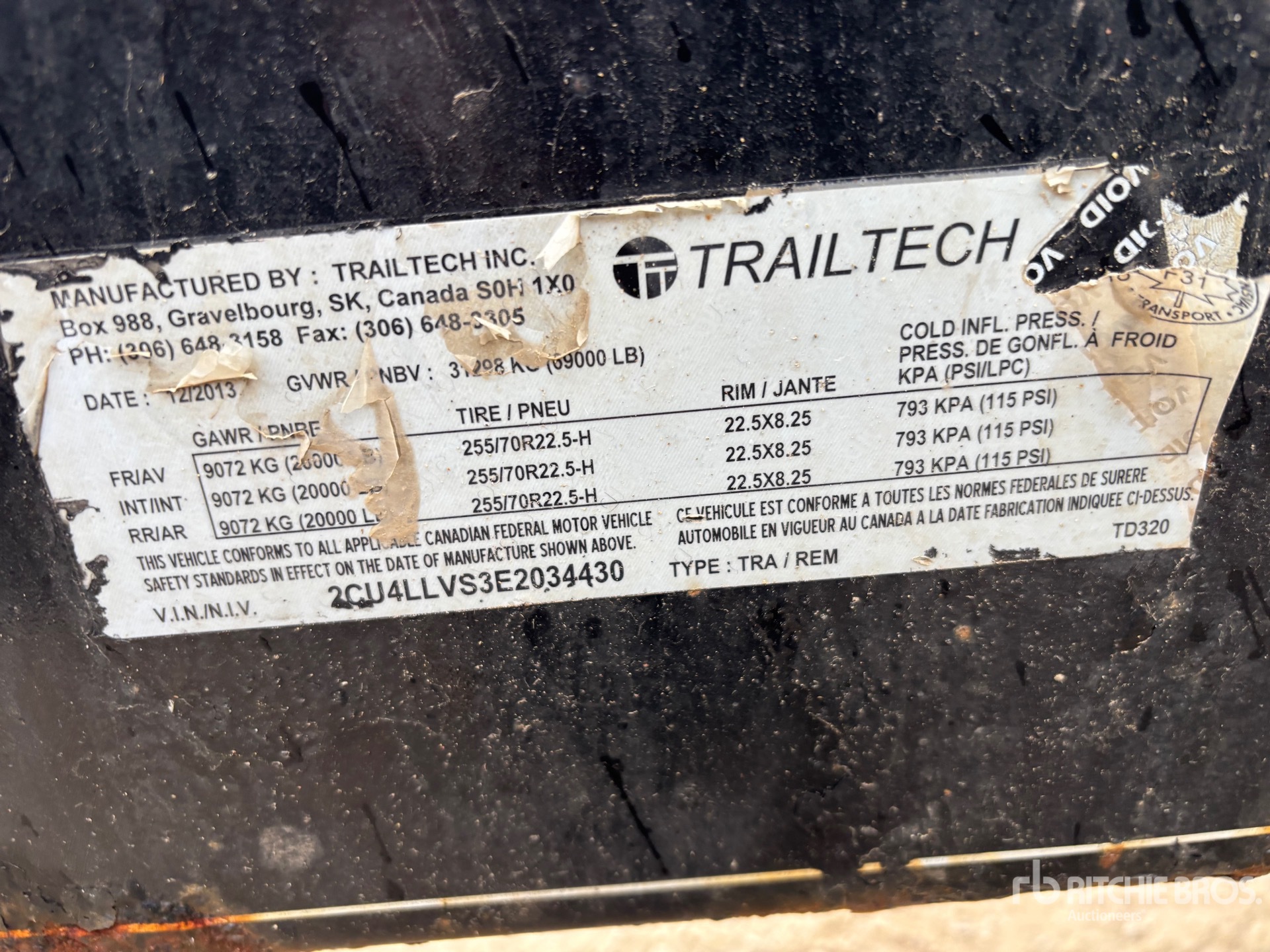 2014 Trailtech 28 ft Tri/A