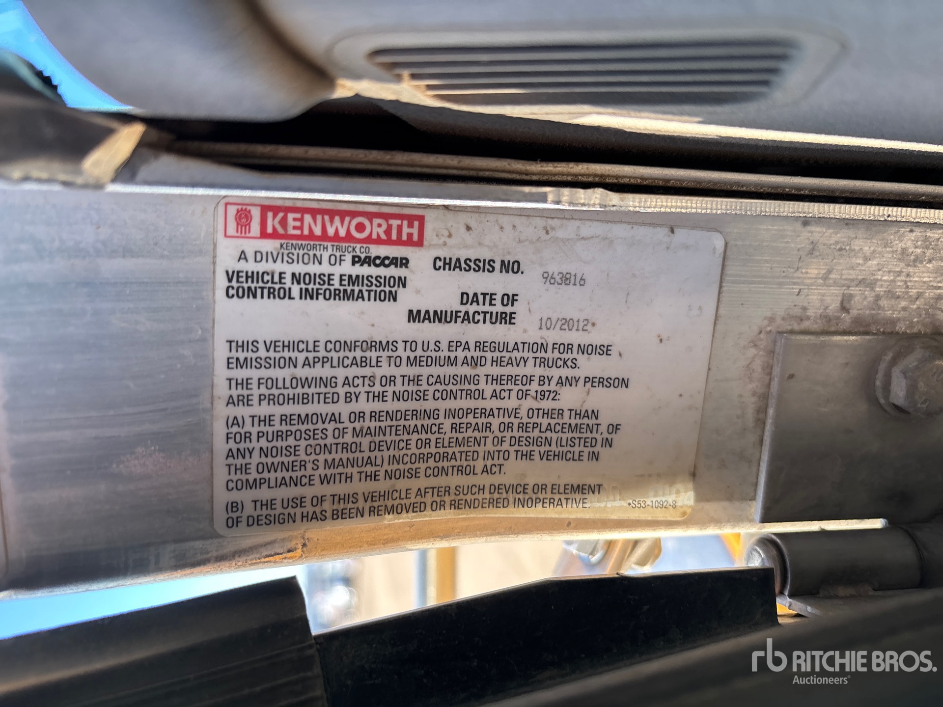 2013 Kenworth T800