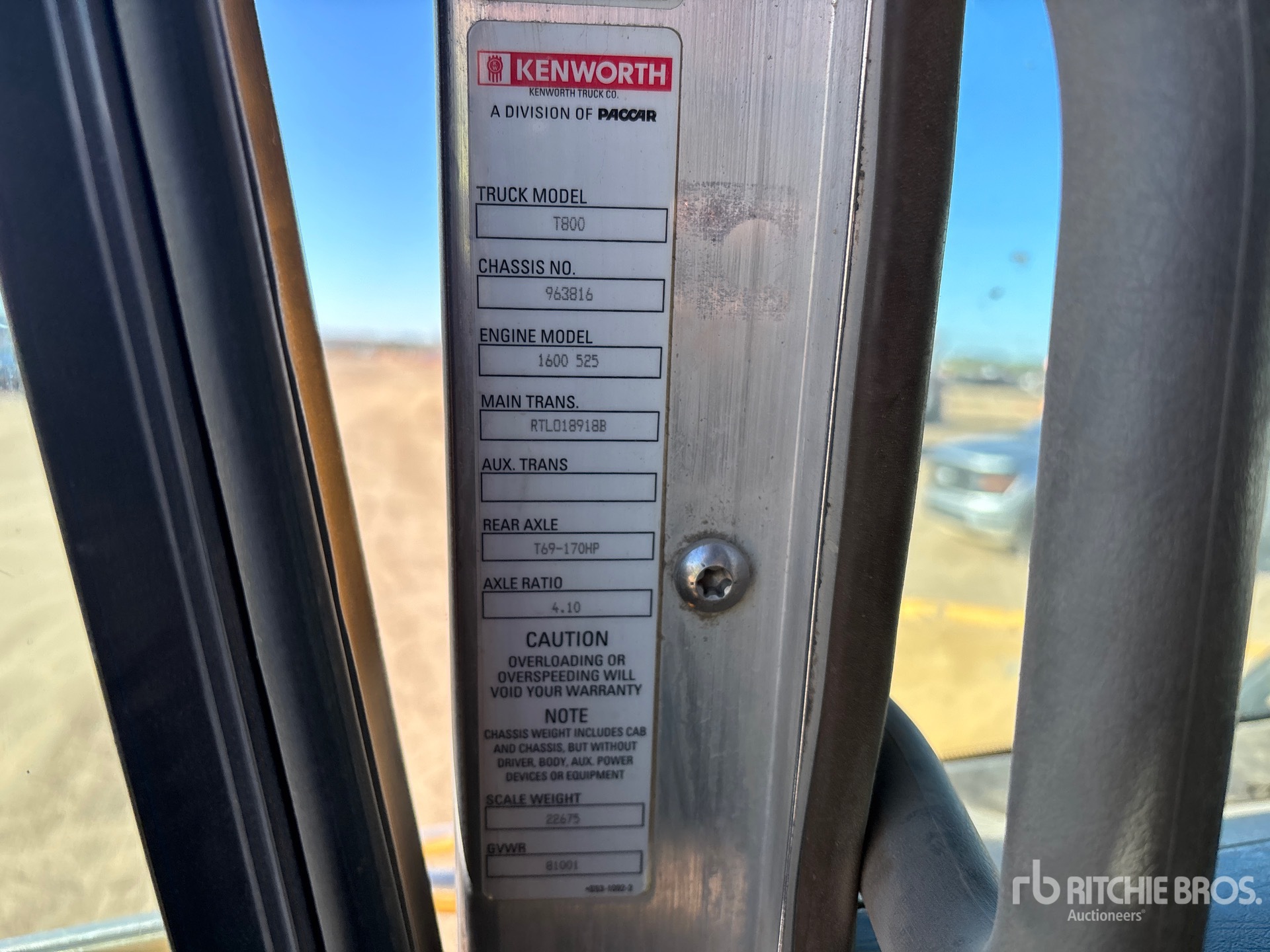 2013 Kenworth T800