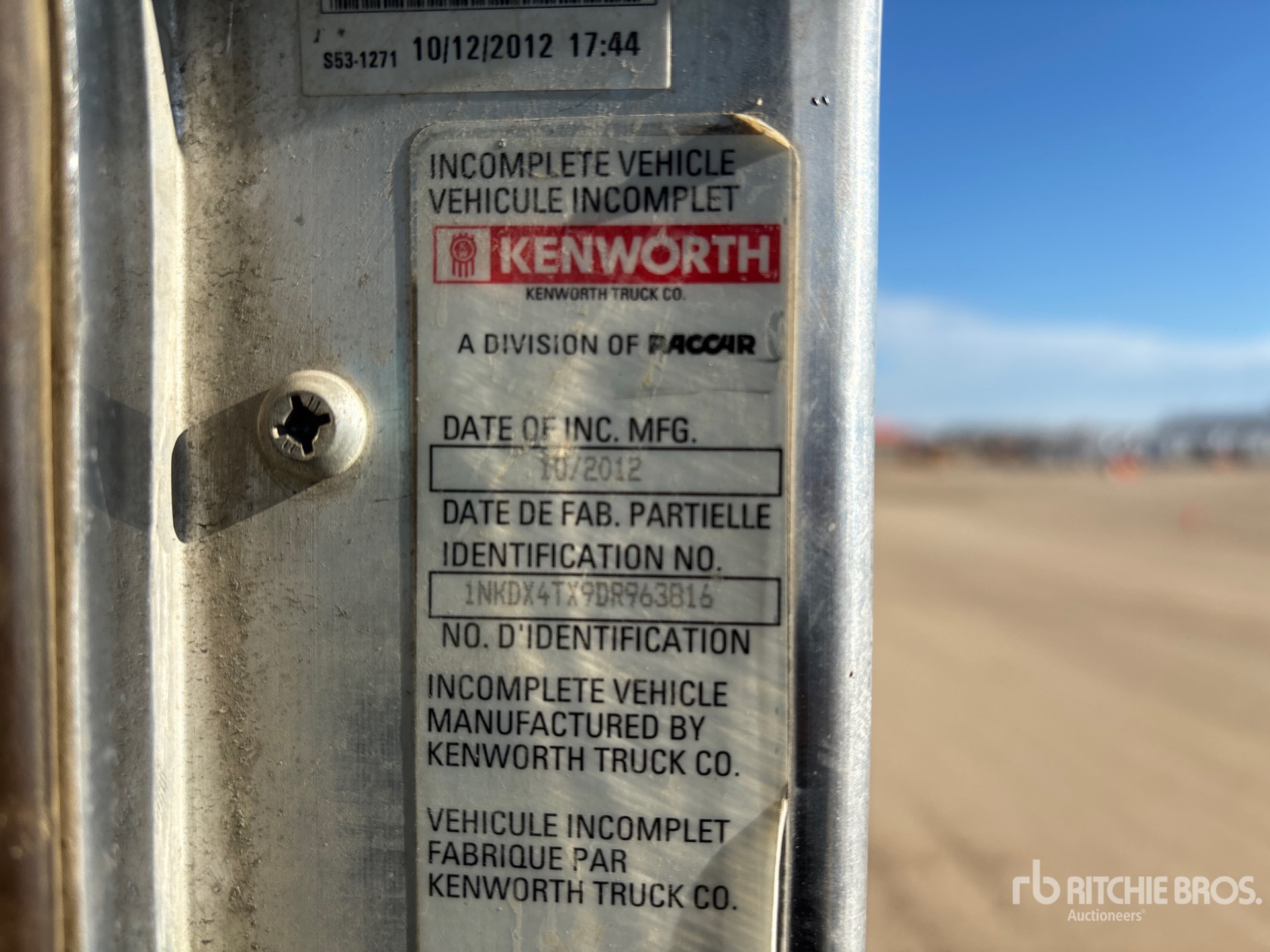 2013 Kenworth T800
