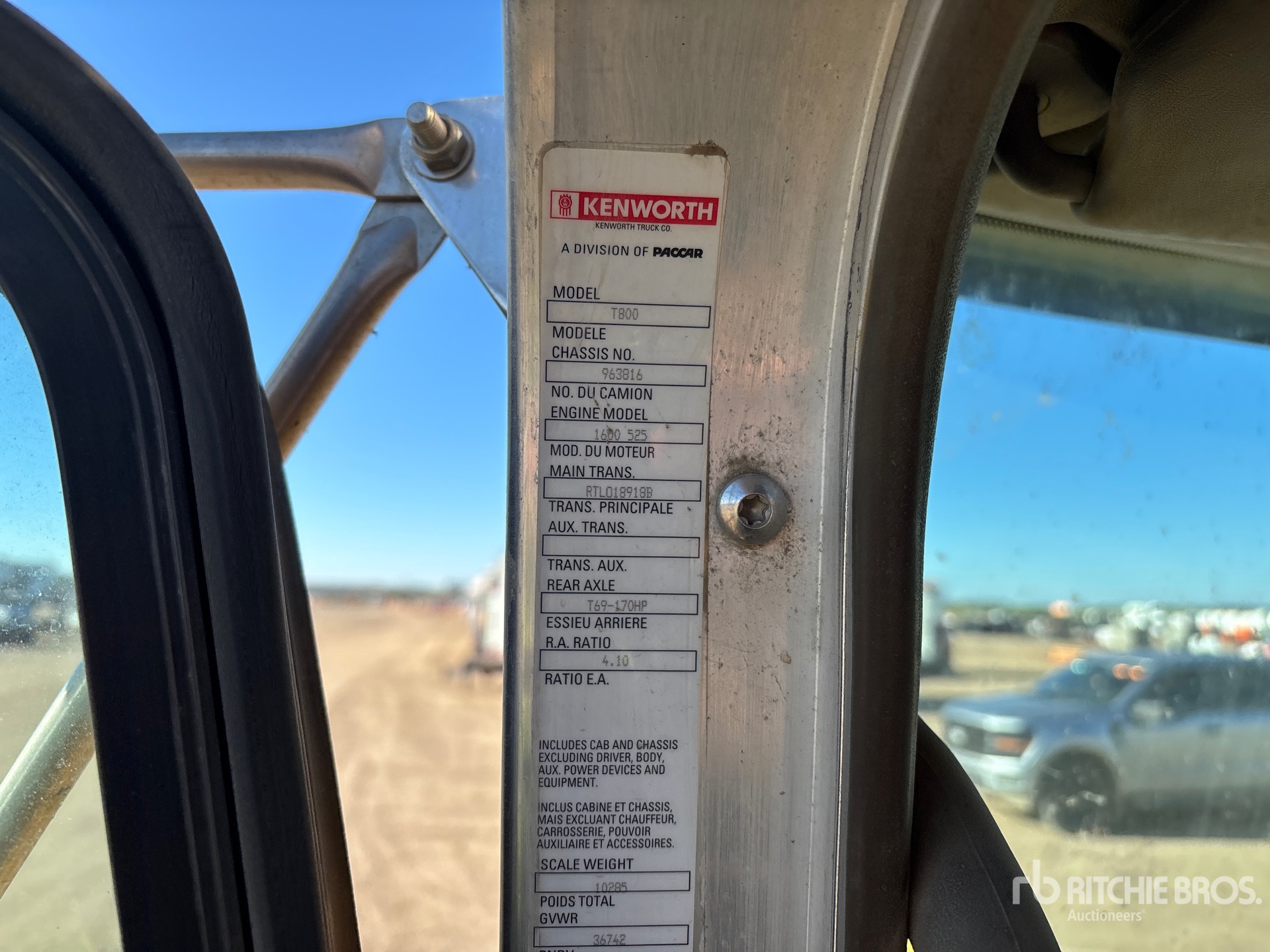 2013 Kenworth T800