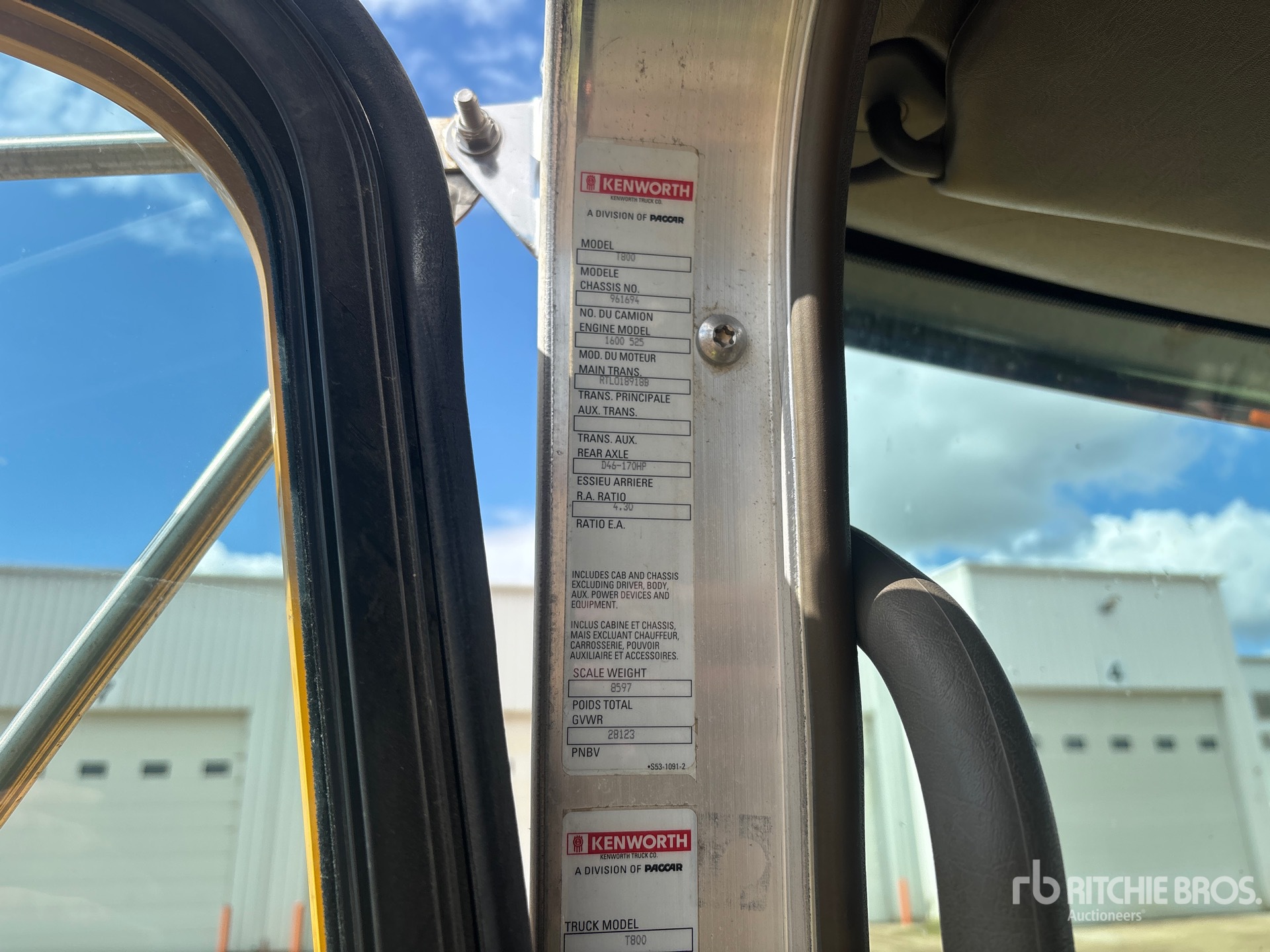 2013 Kenworth T800