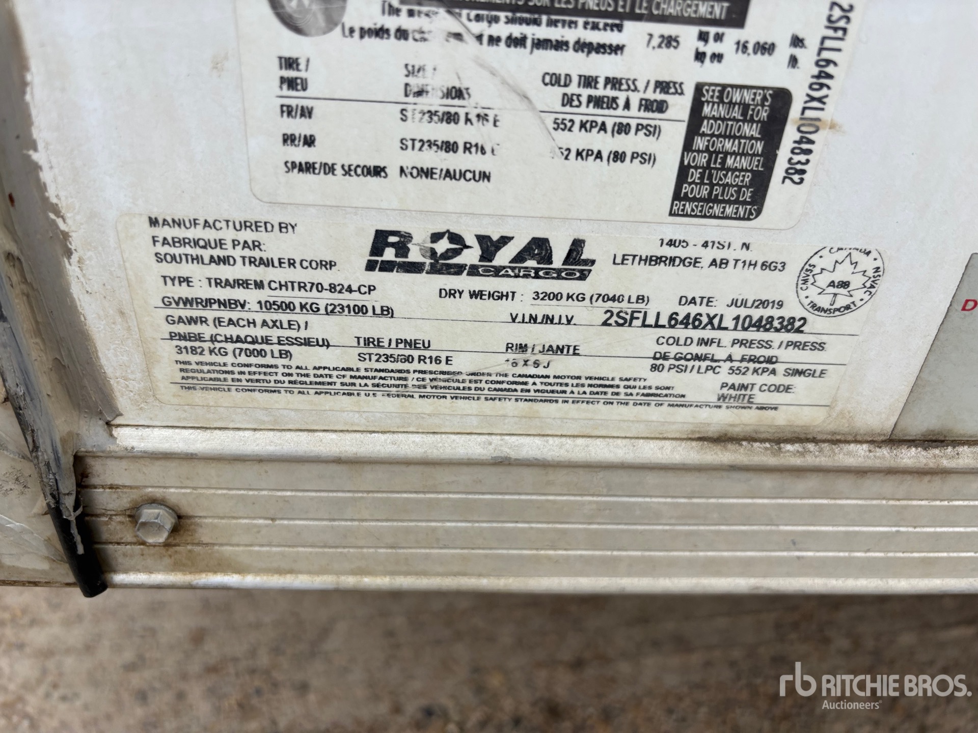 2020 Royal Trailer 24 ft Tri/A Vermeer Mud