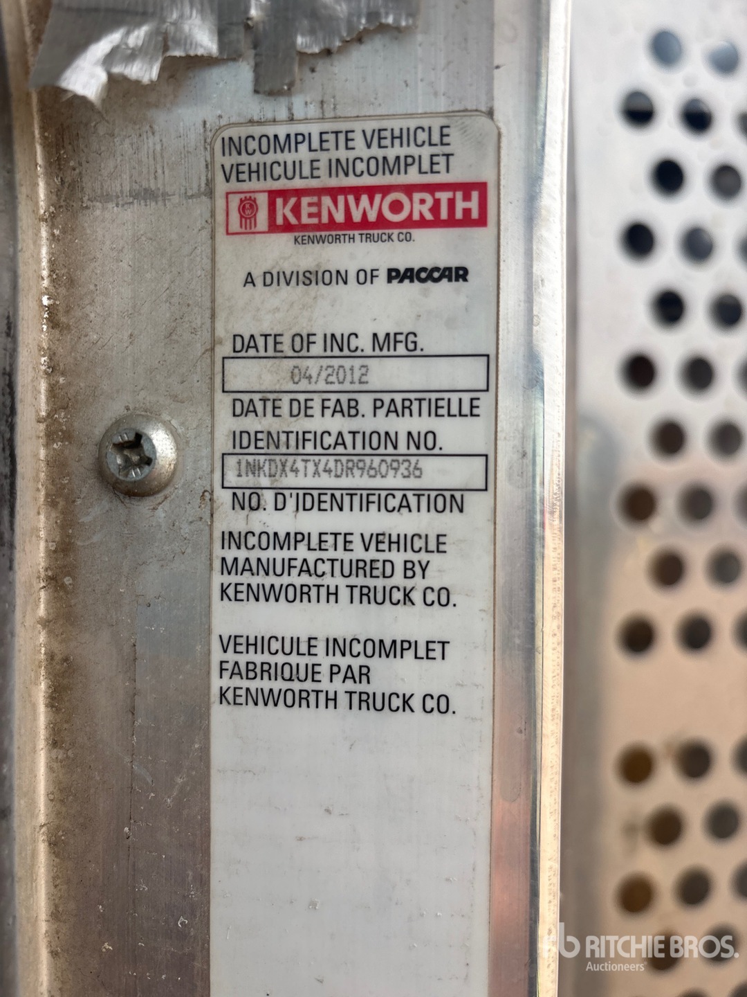 2013 Kenworth T800