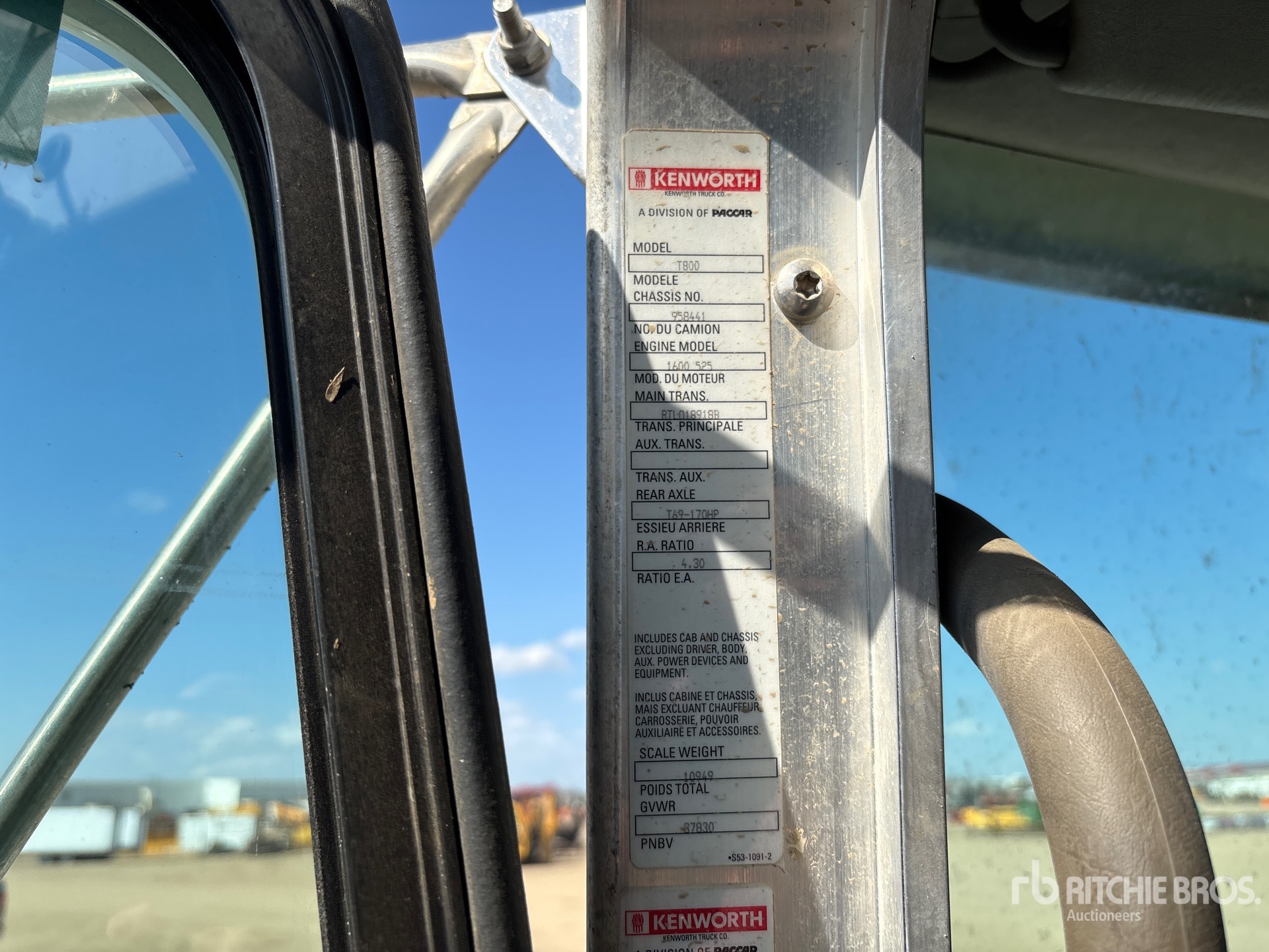 2012 Kenworth T800