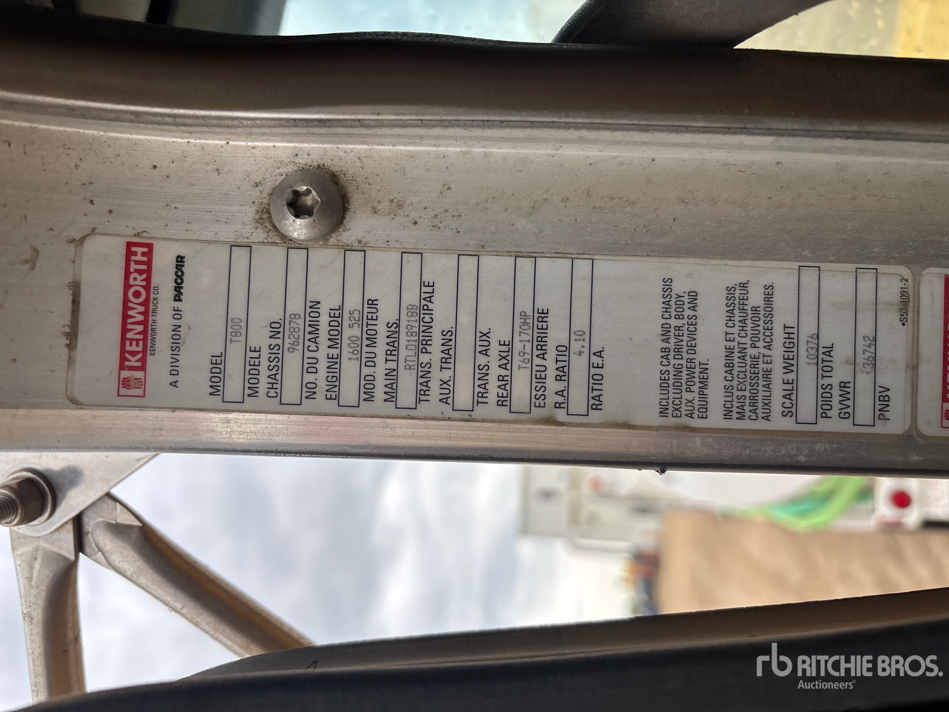 2013 Kenworth T800