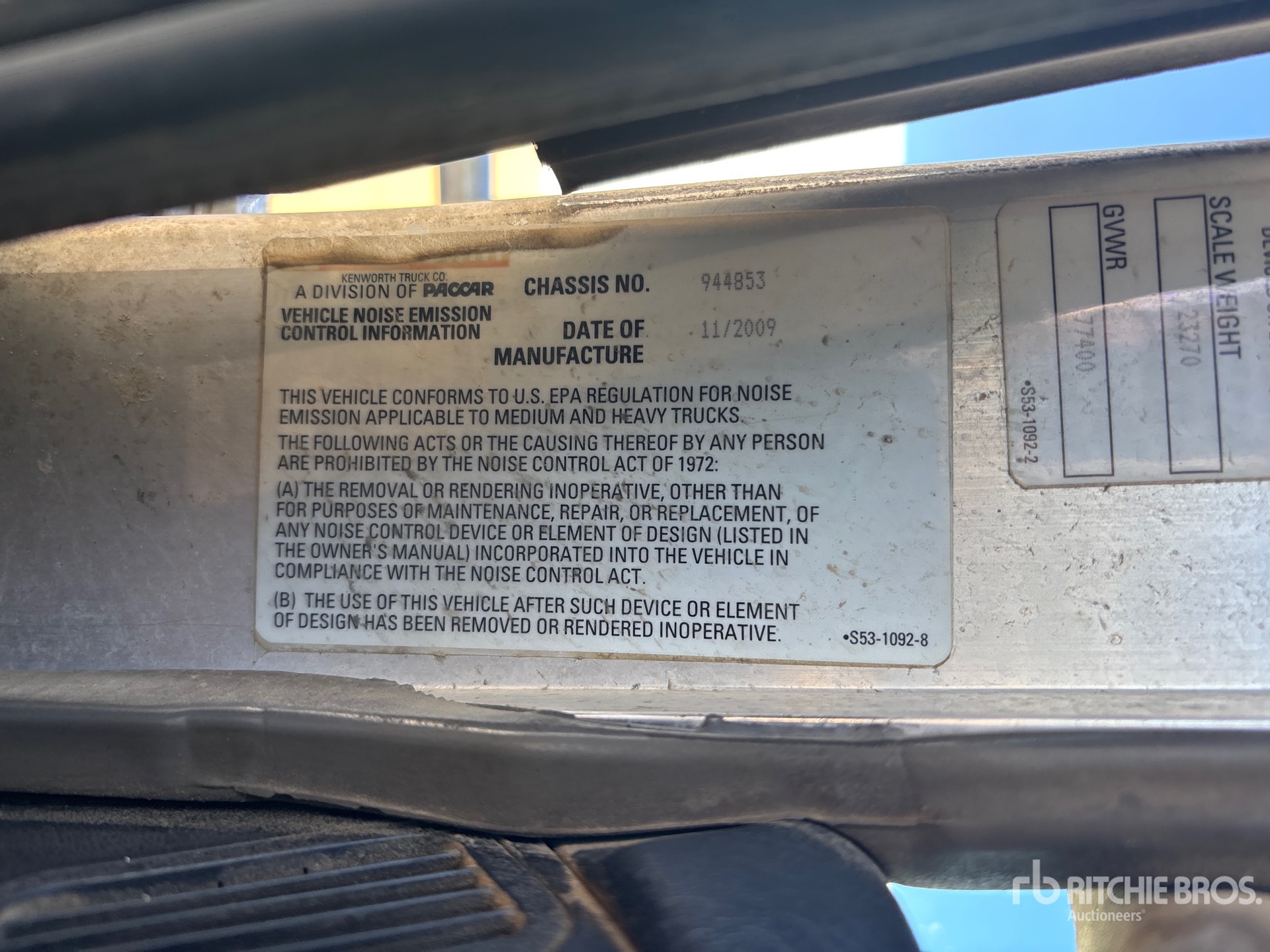 2010 Kenworth T800
