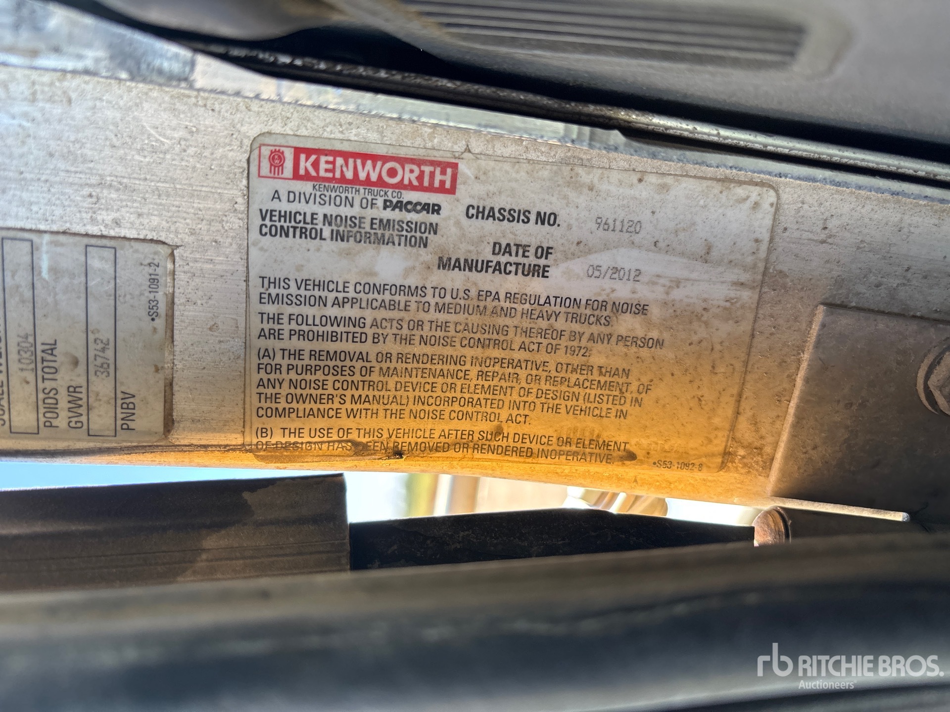 2013 Kenworth T800