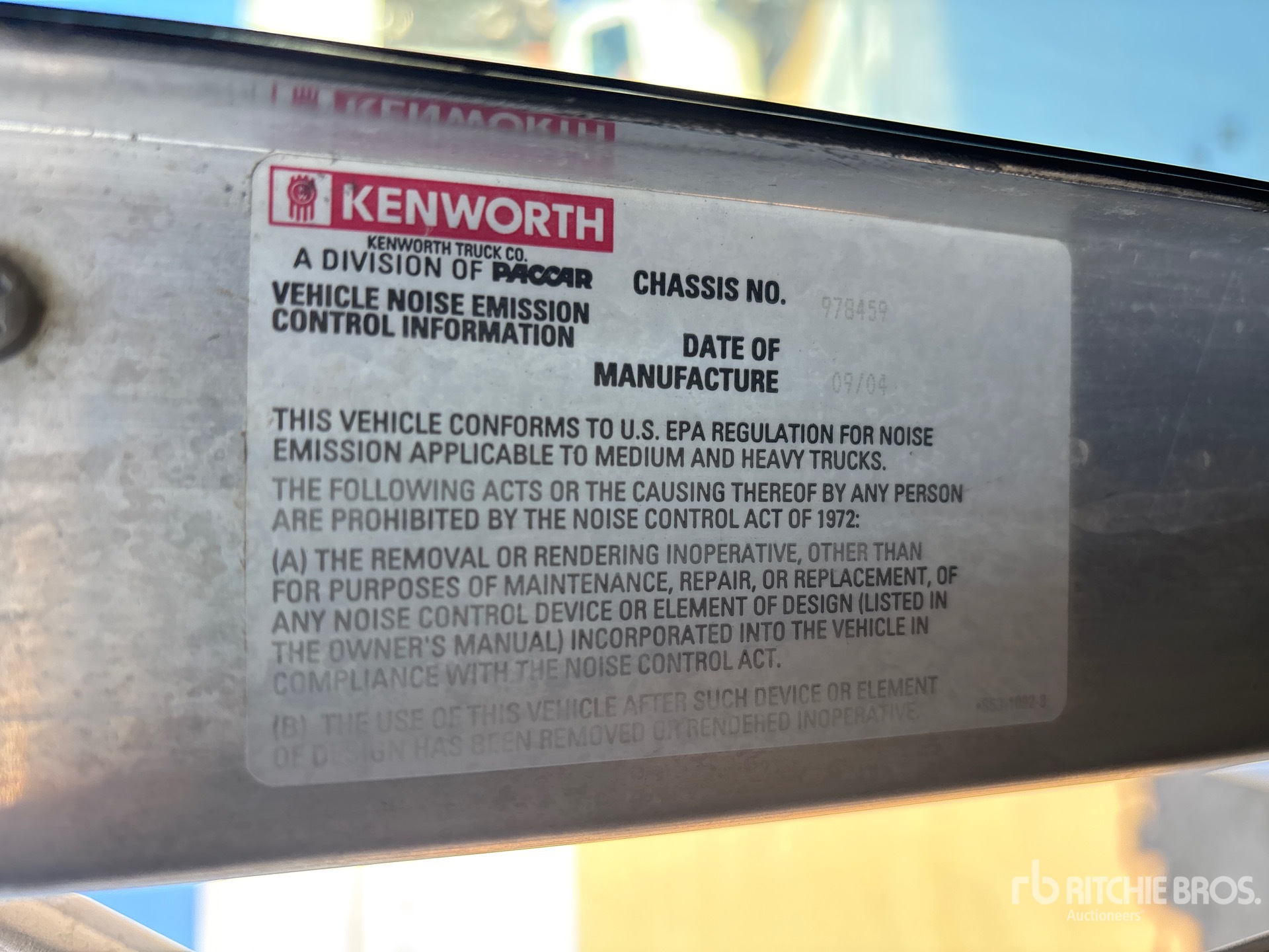 2005 Kenworth T800