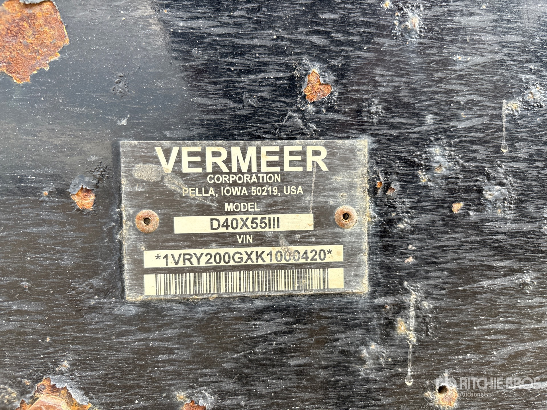 2019 Vermeer D40X55III