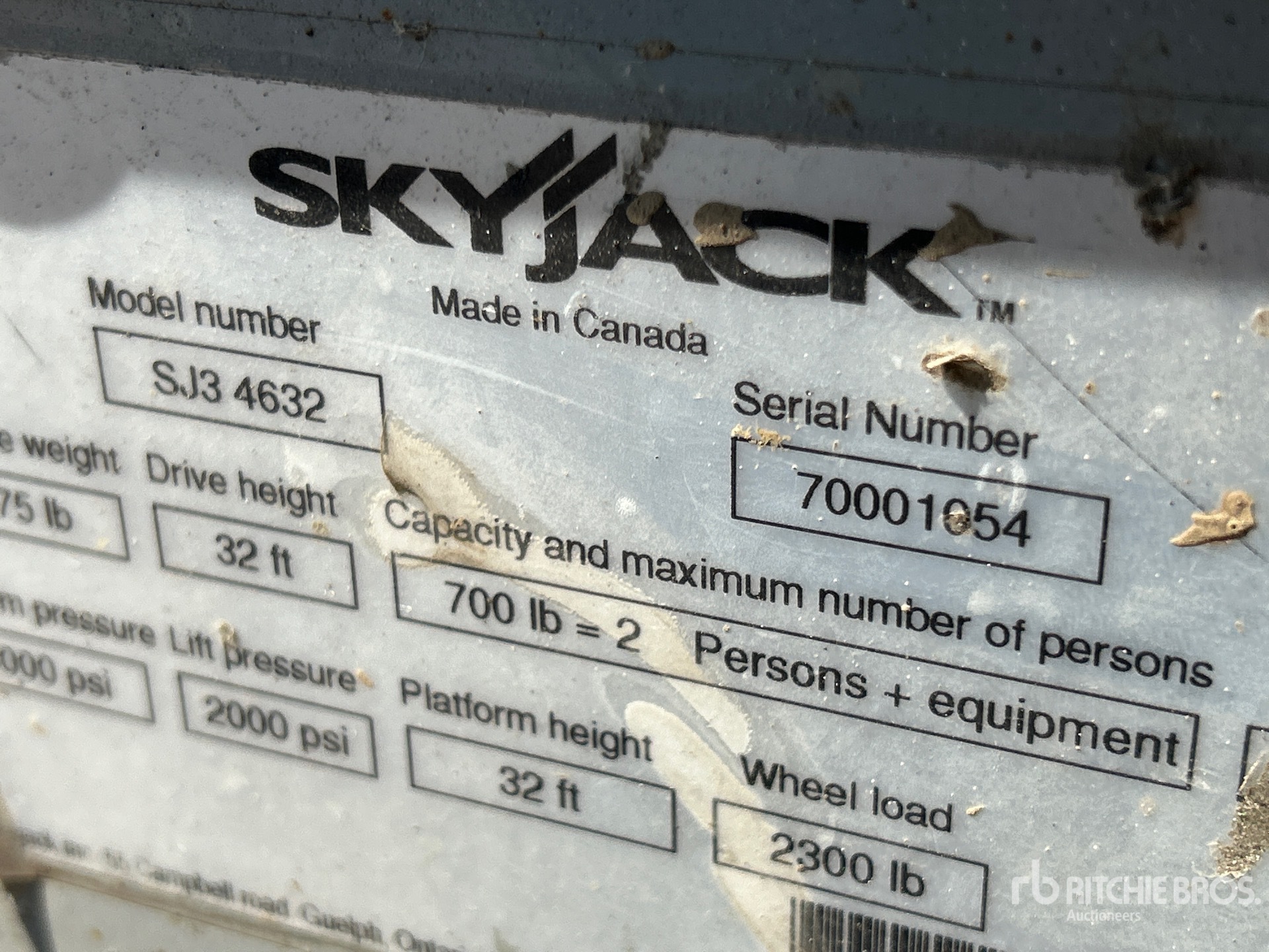 Photo of a 2007 Skyjack SJ3 4632