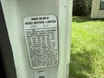 General Appearance with Motor Vehicle Safety Standards Label