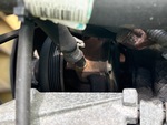 Engine with A/C Compressor