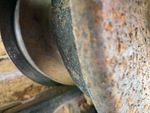 Undercarriage with Left Track Rollers