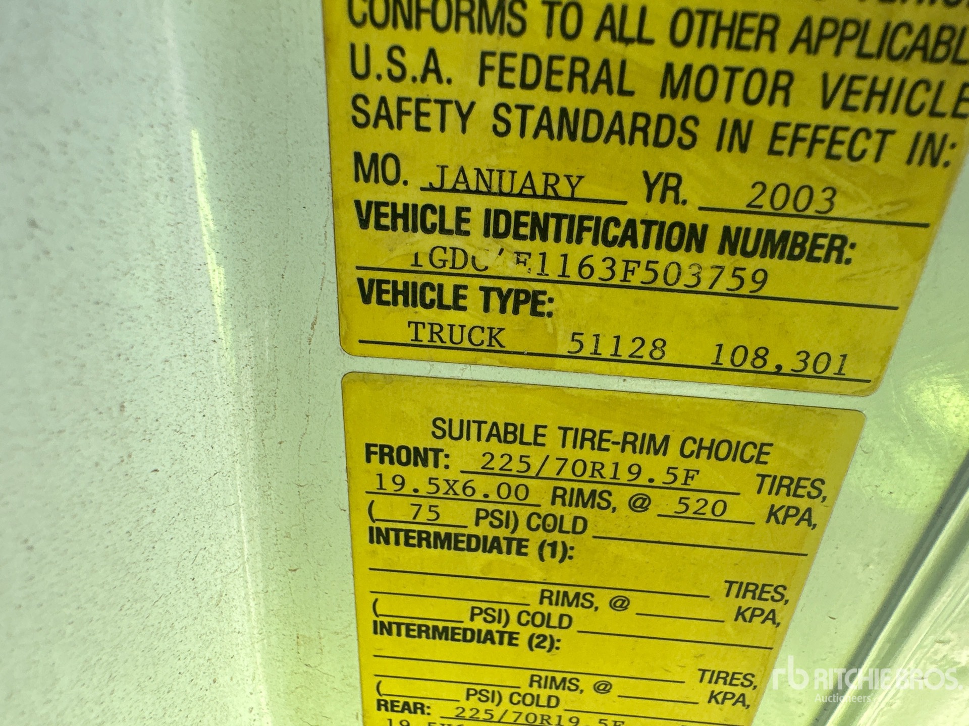 2003 GMC C4500
