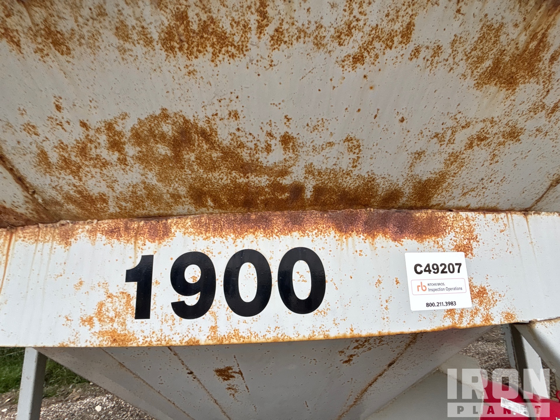 Westeel +/- 1900 bu Hopper Wet
