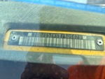 General Appearance with Frame Stamp Serial Number/VIN Photo