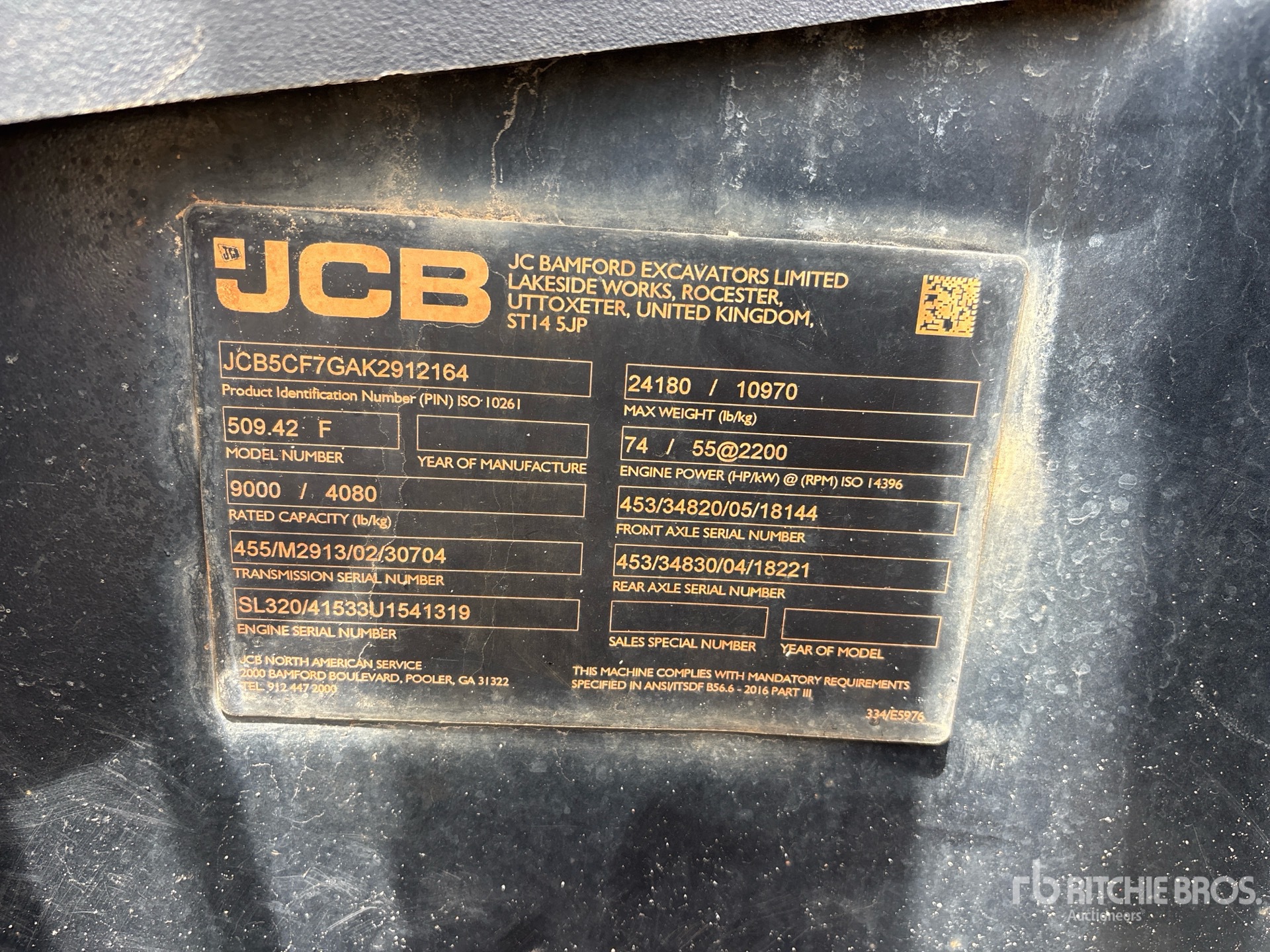 2019 JCB 509-42