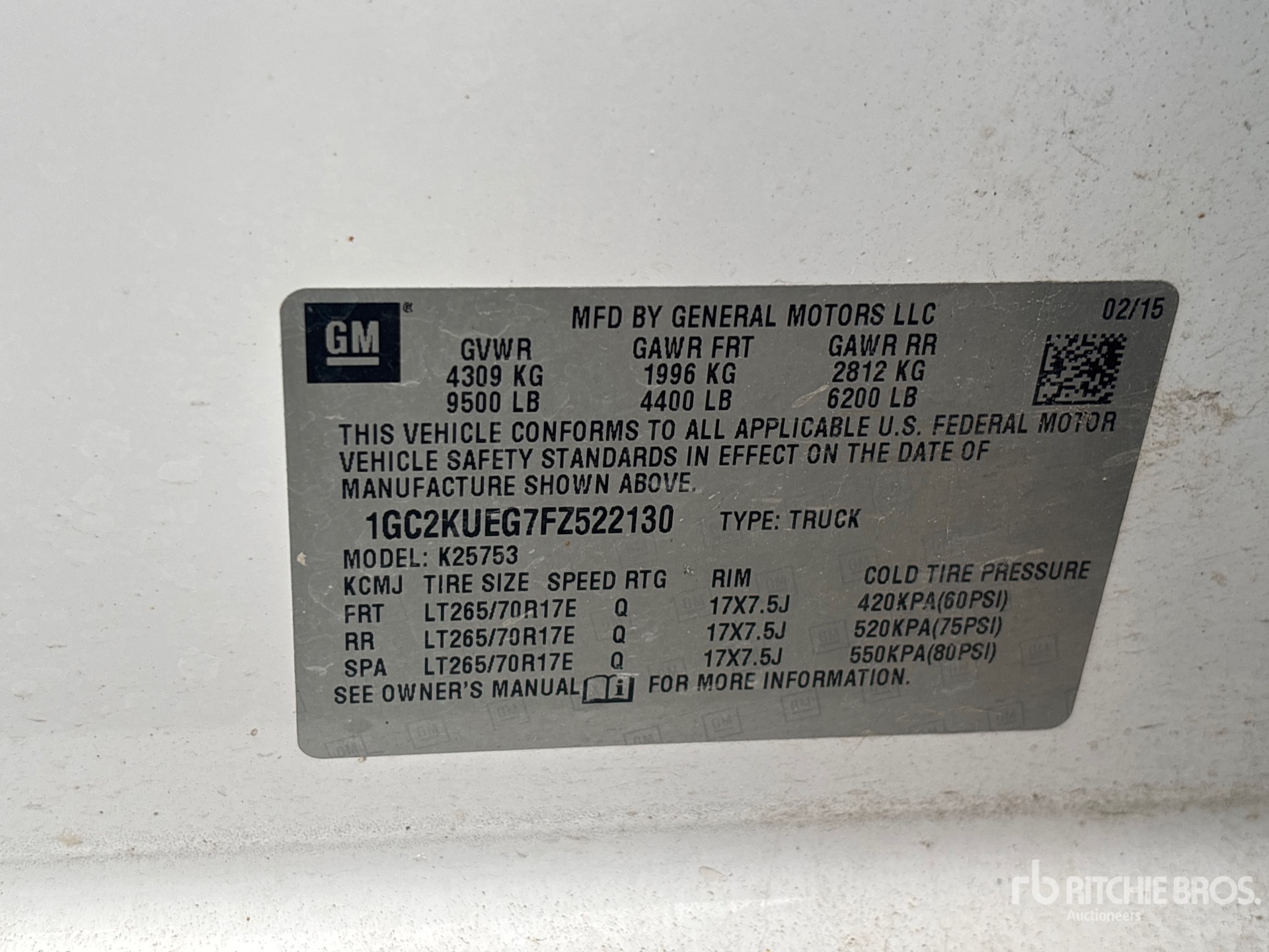 2015 Chevrolet Silverado 2500