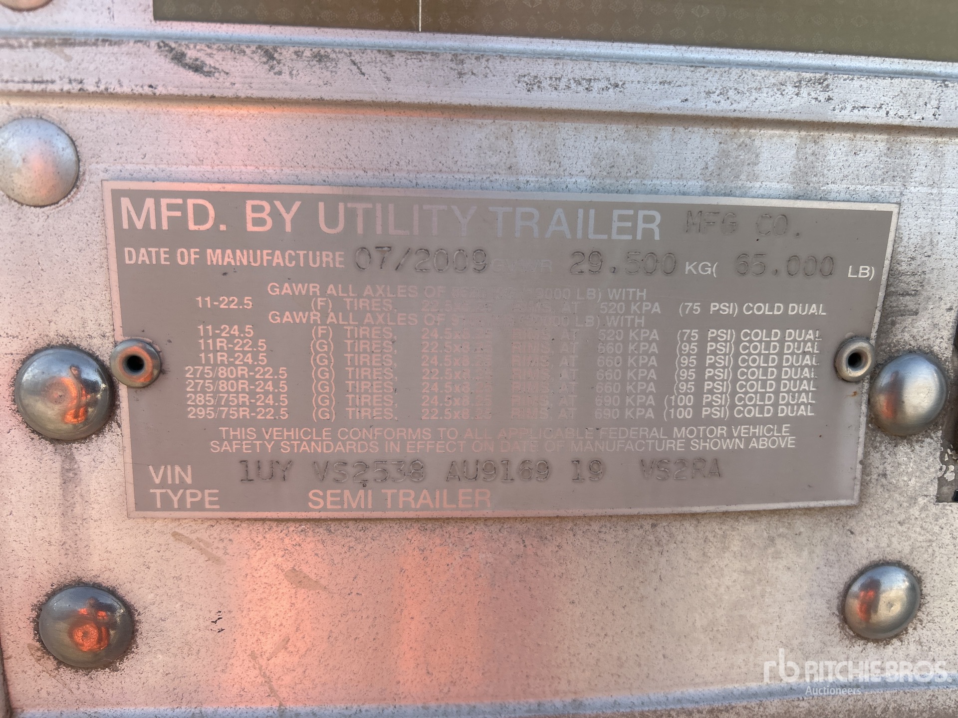 2010 Utility VS2RA
